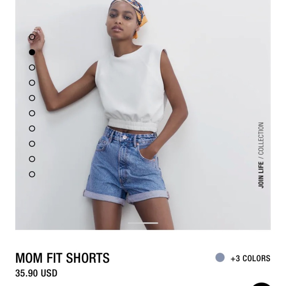 NWOT zara mom fit shorts